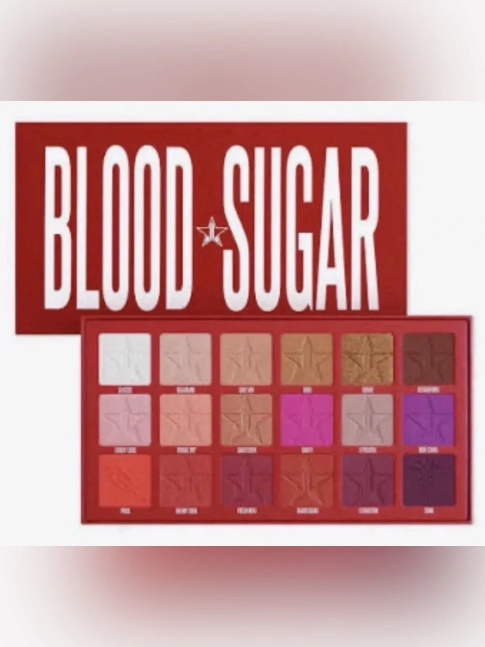 Jeffree Star Eyeshadow Palette — Reds, Pinks & Golds matte, metallic &  foil NEW